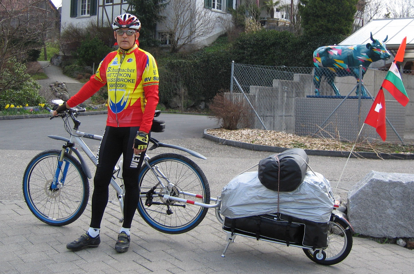 Stefan Wuersch mit Velo - 461 Tage